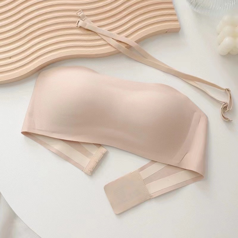 Sutiã Invisível Sem Alças-Bralette Aro Costura Para Adolescentes | Nude/Preto/Azul
