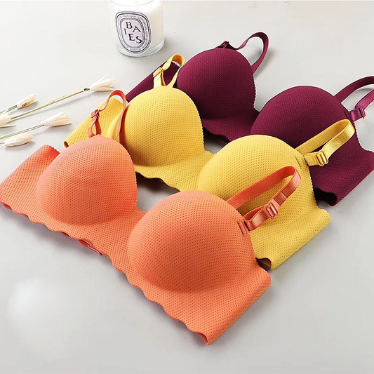 Sutiã Sexy Confortável – Copos Respiráveis E Espessados , Perfeito Para Bustos Pequenos (32-38 A/B)